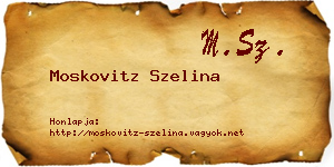 Moskovitz Szelina névjegykártya